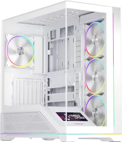 Photo de Boitier Moyen Tour ATX 1stPlayer WP8 RGB avec panneaux vitrés (Blanc)
