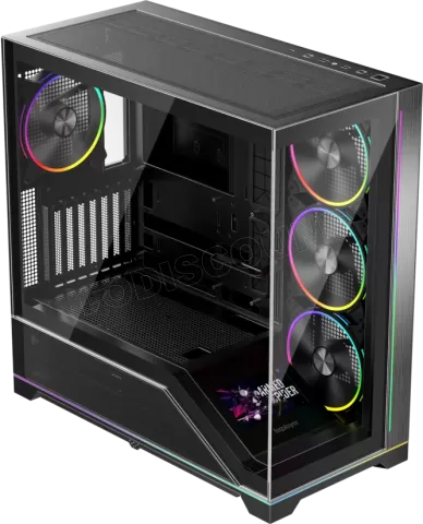 Photo de Boitier Moyen Tour ATX 1stPlayer WP8 RGB avec panneaux vitrés (Noir)