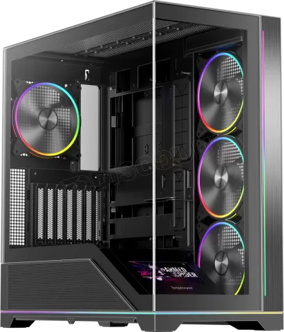 Photo de Boitier Moyen Tour ATX 1stPlayer WP9 RGB avec panneaux vitrés (Noir)