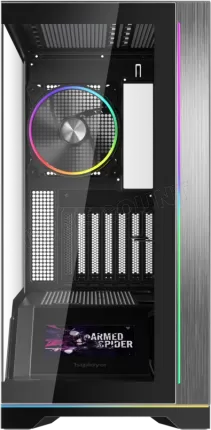 Photo de Boitier Moyen Tour ATX 1stPlayer WP9 RGB avec panneaux vitrés (Noir)