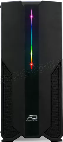 Photo de Boitier Moyen Tour ATX Advance Phoenix RGB avec panneau vitré (Noir)
