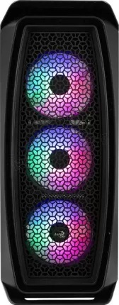 Photo de Boitier Moyen Tour ATX AeroCool Aero One Frost RGB avec panneau vitré (Noir)