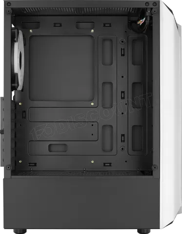 Photo de Boitier Moyen Tour ATX AeroCool Bionic V2 RGB avec panneau vitré (Blanc)