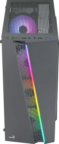 Photo de Boitier Moyen Tour ATX AeroCool Blade RGB avec panneau vitré (Noir)