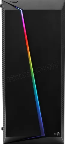 Photo de Boitier Moyen Tour ATX AeroCool Cylon Pro Tempered Glass RGB avec panneau vitré (Noir)