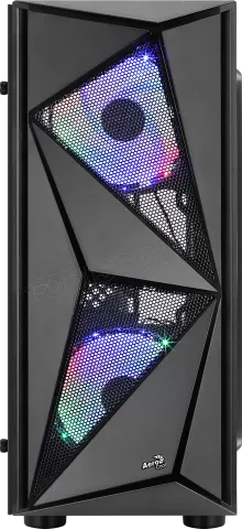 Boitier Moyen Tour ATX AeroCool Glider Tempered Glass RGB avec panneau  vitré (Noir) - Boitier PC - Achat & prix