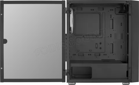 Photo de Boitier Moyen Tour ATX AeroCool Graphite RGB avec panneau vitré (Noir)