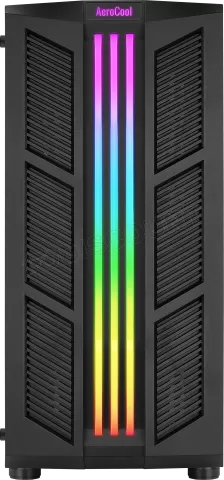 Photo de Boitier Moyen Tour ATX AeroCool Prime RGB avec panneau vitré (Noir)