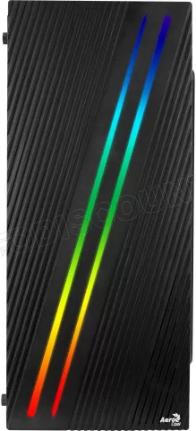 Photo de Boitier Moyen Tour ATX AeroCool Streak RGB avec panneau vitré (Noir)