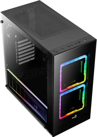 Boîtier PC Gaming ATX ARGUS E4 Elite WH – Mid Tower, Verre Trempé, RGB Blanc