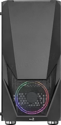 Photo de Boitier Moyen Tour ATX AeroCool Zauron V2 RGB avec panneau vitré (Noir)