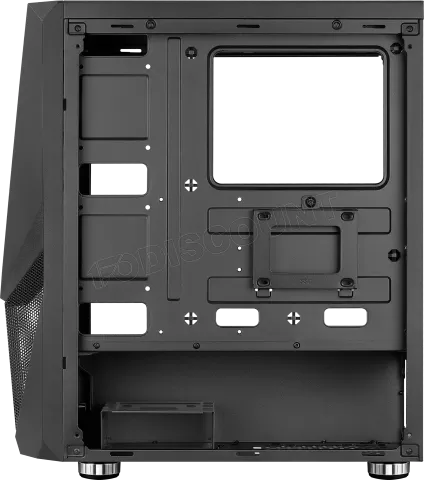 Photo de Boitier Moyen Tour ATX AeroCool Zauron V2 RGB avec panneau vitré (Noir)