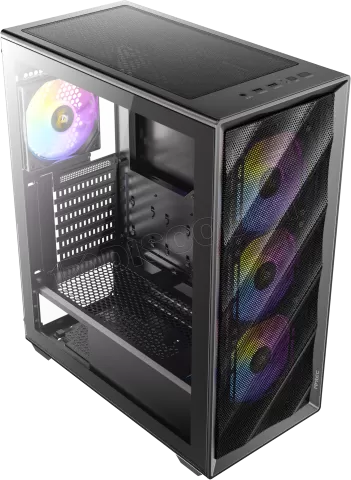 Photo de Boitier Moyen Tour ATX Antec AX85 RGB avec panneau vitré (Noir)
