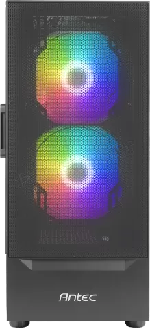 Photo de Boitier Moyen Tour ATX Antec NX410 RGB avec panneau vitré (Noir)