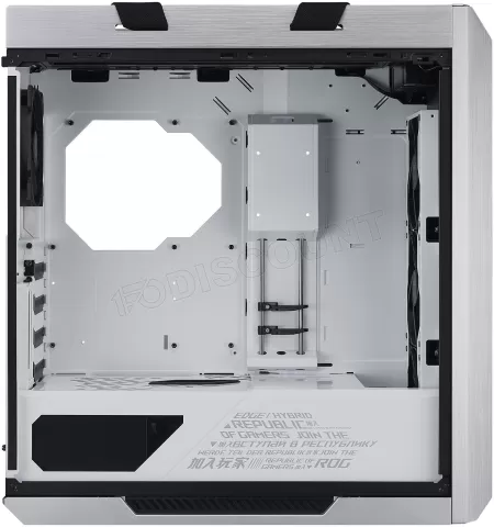 Photo de Boitier Moyen Tour ATX Asus Rog Strix Helios RGB avec panneaux vitrés (Blanc)