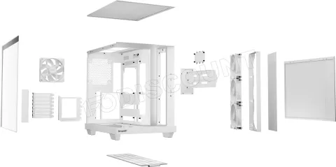 Photo de Boitier Moyen Tour ATX be quiet! Light Base 500 LX RGB avec panneaux vitrés (Blanc)