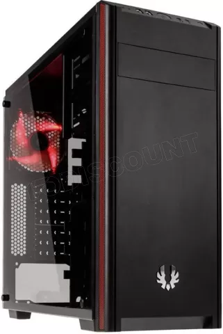 Photo de Boitier Moyen Tour ATX BitFenix Nova TG avec Panneaux vitrés (Noir/Rouge)
