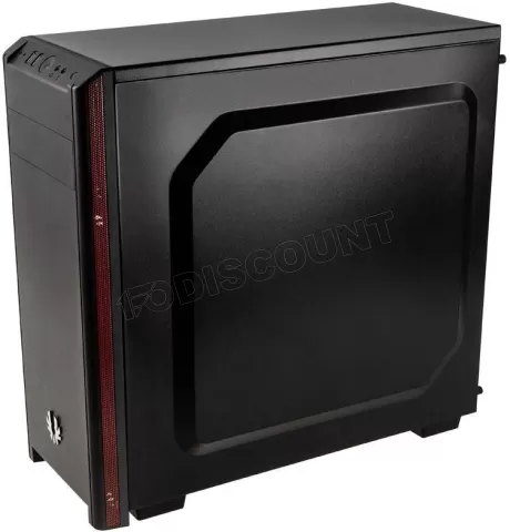 Photo de Boitier Moyen Tour ATX BitFenix Nova TG avec Panneaux vitrés (Noir/Rouge)