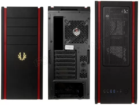 Photo de Boitier Moyen Tour ATX BitFenix Shinobi avec Fenêtre (Noir/Rouge/Or)