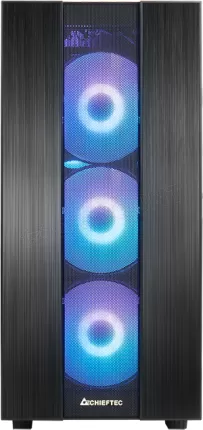 Photo de Boitier Moyen Tour ATX Chieftec Hunter 2 RGB avec panneau vitré (Noir)