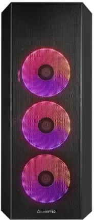 Photo de Boitier Moyen Tour ATX Chieftec Scorpion 4 RGB avec panneau vitré (Noir)