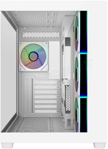 Photo de Boitier Moyen Tour ATX Cooler Master Elite 681 RGB avec panneaux vitrés (Blanc)