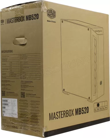 Photo de Boitier Moyen Tour ATX Cooler Master MasterBox MB520 avec panneau vitré (Noir)