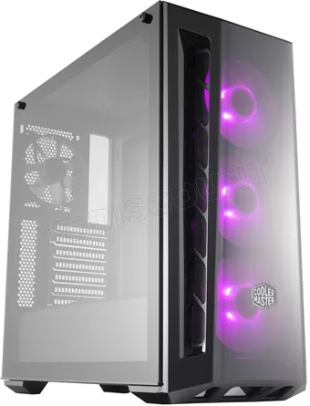 Photo de Boitier Moyen Tour ATX Cooler Master MasterBox MB520 RGB avec panneau vitré (Noir)