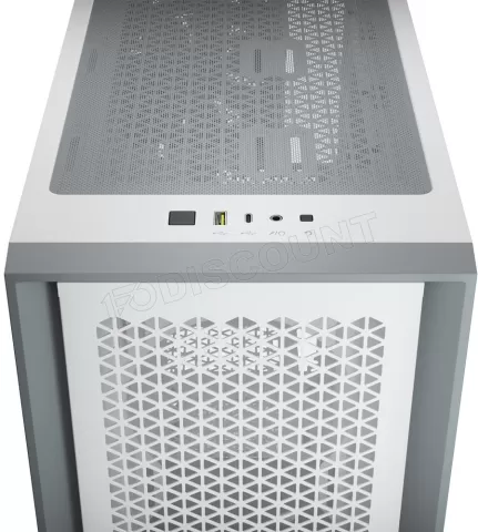 Photo de Boitier Moyen Tour ATX Corsair 4000D Airflow avec panneau vitré (Blanc)