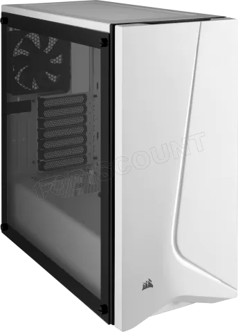 Photo de Boitier Moyen Tour ATX Corsair Carbide Spec-06 avec panneau vitré (Blanc)