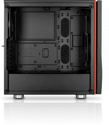 Photo de Boitier Moyen Tour ATX Corsair Carbide Spec-06 avec panneau vitré (Noir/Rouge)