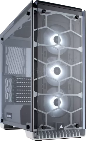 Photo de Boitier Moyen Tour ATX Corsair Crystal 570X RGB avec panneaux vitrés (Blanc)