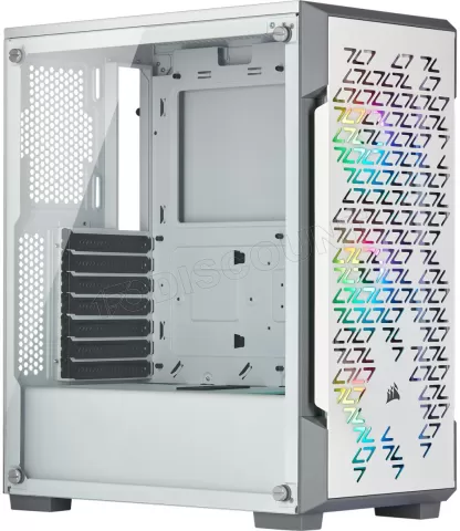 Photo de Boitier Moyen Tour ATX Corsair iCue 220T Airflow RGB avec panneaux vitrés (Blanc)