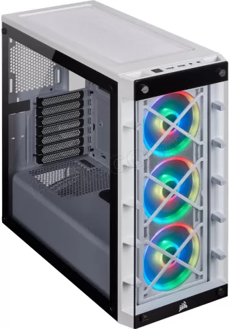 Photo de Boitier Moyen Tour ATX Corsair iCue 465X RGB avec panneaux vitrés (Blanc)