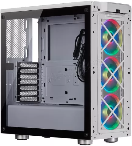 Photo de Boitier Moyen Tour ATX Corsair iCue 465X RGB avec panneaux vitrés (Blanc)