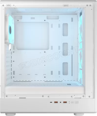 Photo de Boitier Moyen Tour ATX Cougar AirFace Pure Pro RGB avec panneaux vitrés (Blanc)