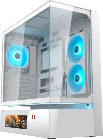 Photo de Boitier Moyen Tour ATX Cougar CFV235 Vision RGB avec panneaux vitrés (Blanc)