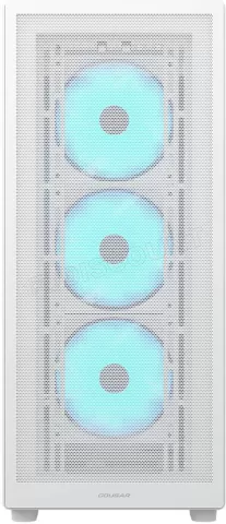 Photo de Boitier Moyen Tour ATX Cougar MX220 RGB avec panneau vitré (Blanc)