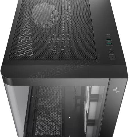 Photo de Boitier Moyen Tour ATX DeepCool CG530U 4F RGB avec panneaux vitrés (Noir)