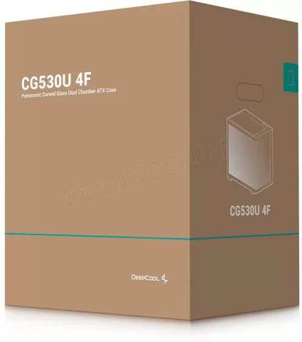 Photo de Boitier Moyen Tour ATX DeepCool CG530U 4F RGB avec panneaux vitrés (Noir)