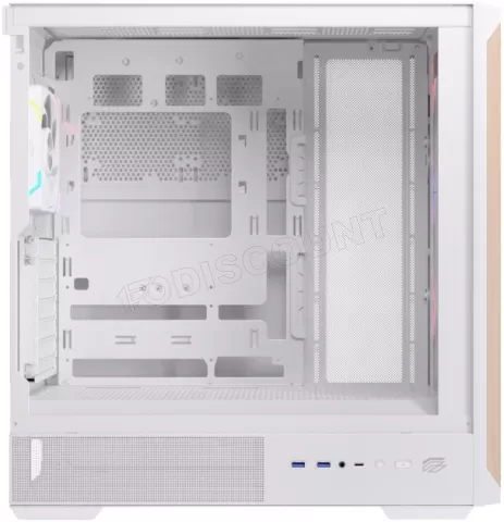 Photo de Boitier Moyen Tour ATX Einarex P800 RGB avec panneau vitré (Blanc)