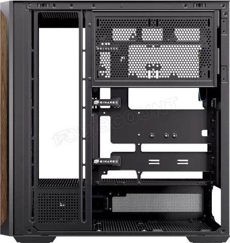 Photo de Boitier Moyen Tour ATX Einarex P800 RGB avec panneau vitré (Noir)