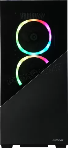 Photo de Boitier Moyen Tour ATX Enermax K8 RGB avec panneau vitré (Noir)