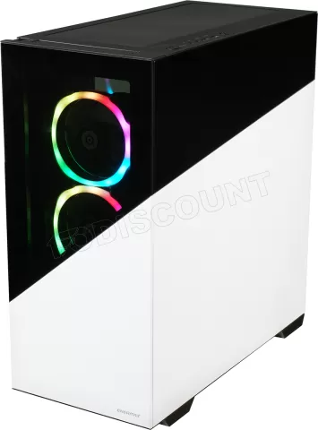 Photo de Boitier Moyen Tour ATX Enermax K8 RGB avec panneau vitré (Noir/Blanc)