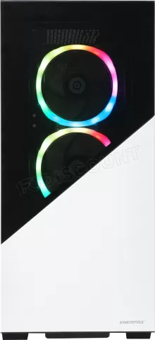 Photo de Boitier Moyen Tour ATX Enermax K8 RGB avec panneau vitré (Noir/Blanc)