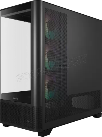 Photo de Boitier Moyen Tour ATX Gamdias Atlas P2 CG RGB avec panneaux vitrés (Noir)