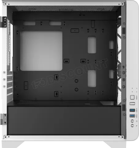 Photo de Boitier Moyen Tour ATX Gamdias Mars E2 RGB avec panneaux vitrés (Blanc)