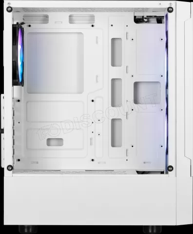 Photo de Boitier Moyen Tour ATX Gamdias Talos E3 Mesh RGB avec panneaux vitrés (Blanc)
