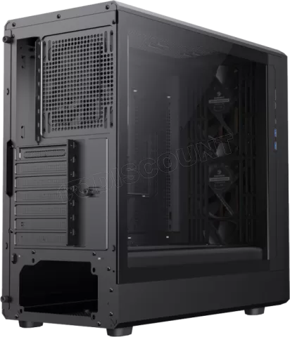 Photo de Boitier Moyen Tour ATX Gamemax Claw 460 Wood avec panneau vitré (Noir)