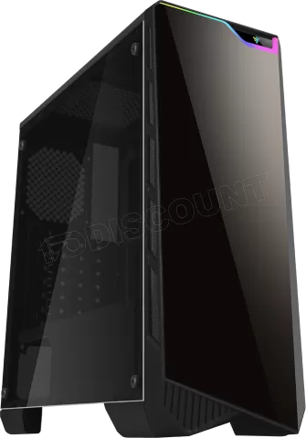 Photo de Boitier Moyen Tour ATX iTek Nooxes X10 Evo RGB avec panneau vitré (Noir)
